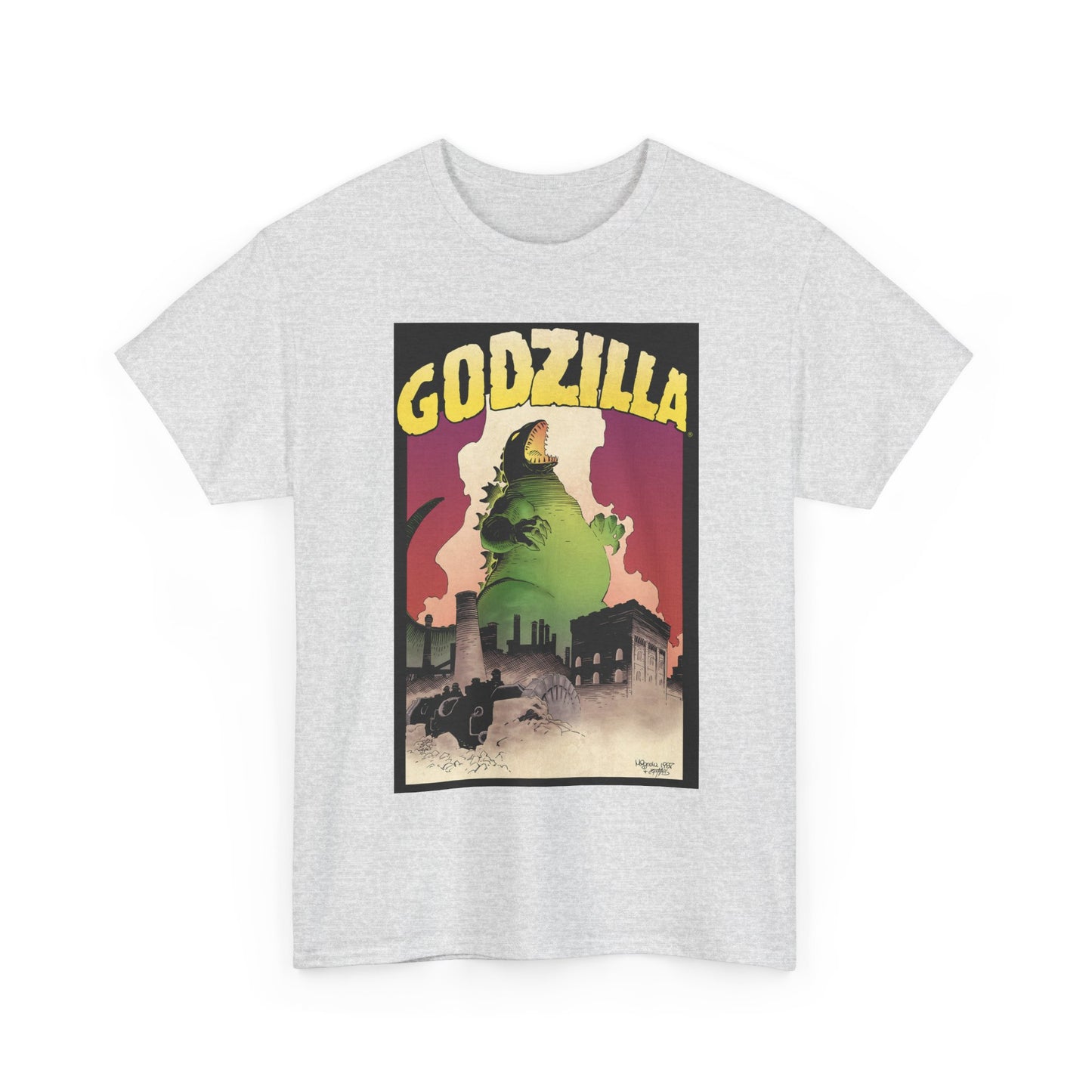 Godzilla T-Shirt - Mike Mignola Art - 1987 Portfolio Artwork - Dark Horse Comics