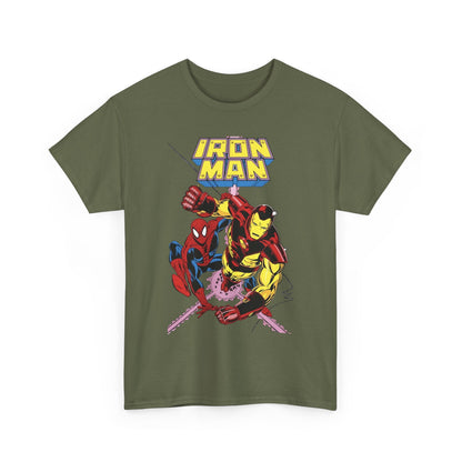Iron-Man & Spider-Man T-Shirt - Butch Guice Art - Marvel Comics