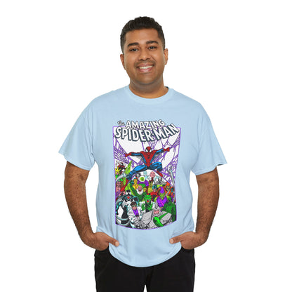 Amazing Spider-Man T-Shirt - Mark Bagley Art - Venom, Green Goblin, Rhino, Doctor Octopus, Kingpin, Carnage - Marvel Comics