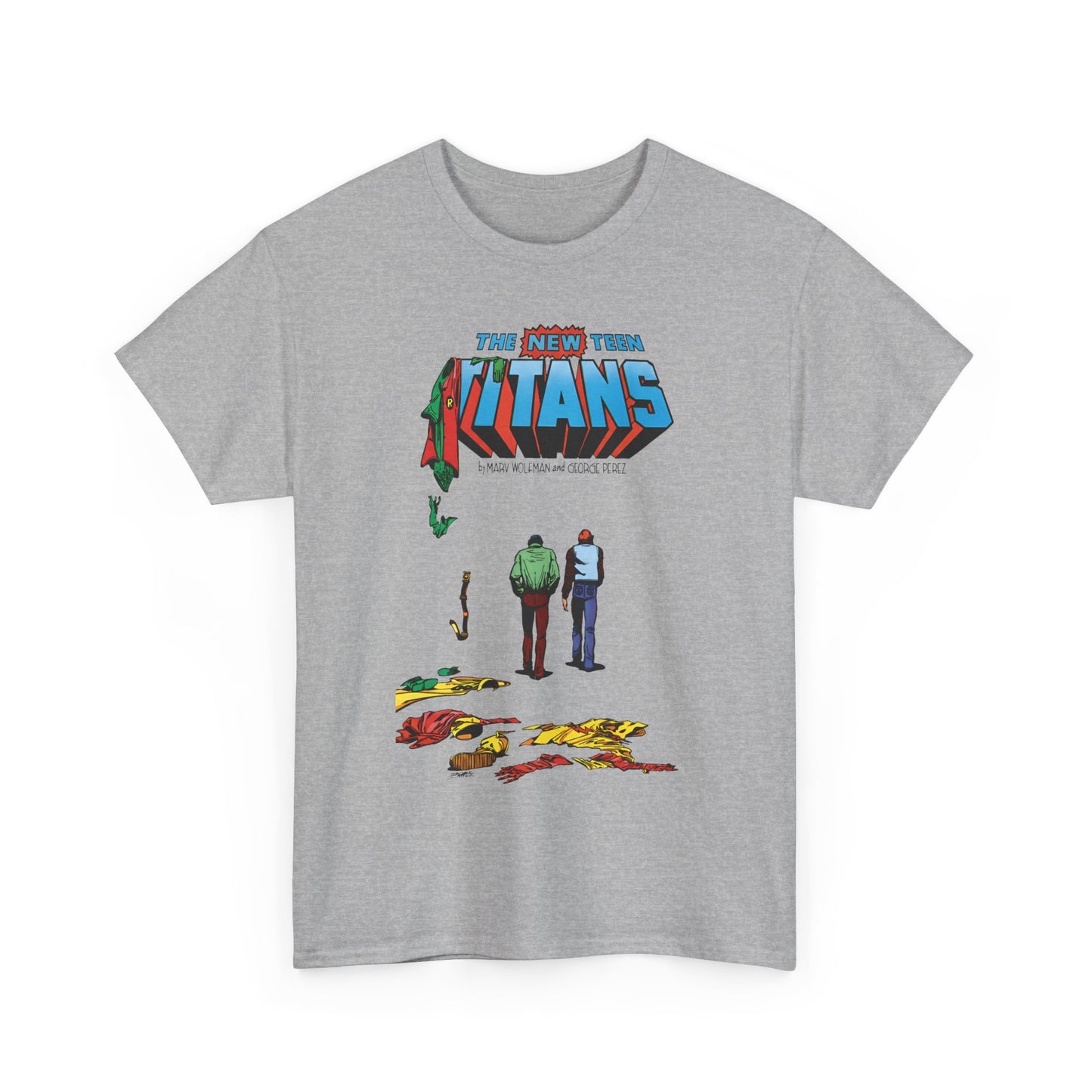 New Teen Titans T-Shirt - George Perez Art - Robin, Kid Flash Quitting - #39 Cover - DC Comics