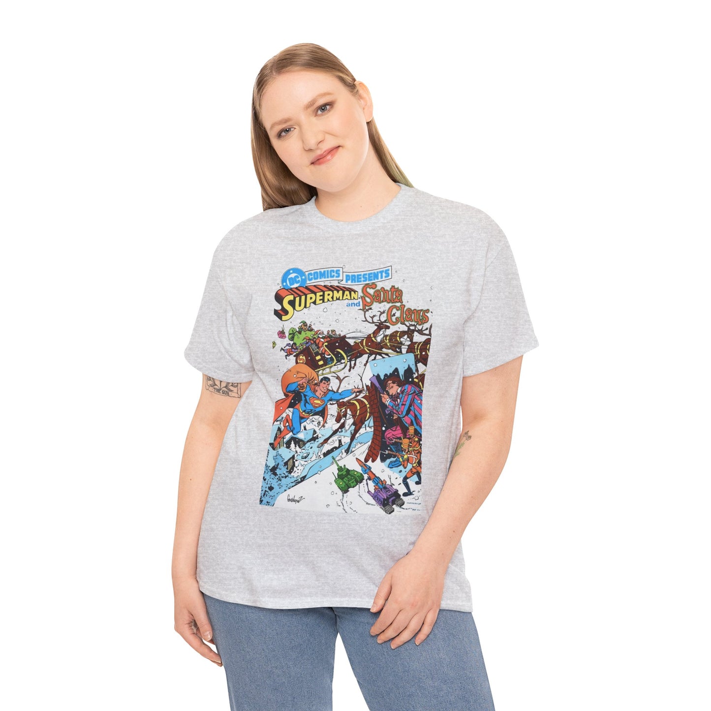 Superman & Santa Claus T-Shirt - José Luis García-López Art - DC Comics Presents #67 - Vs. Toyman