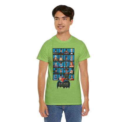 Batman T-Shirt - Animated Series - Harley Quinn, Batgirl, Joker, Bane, Robin, Two-Face, Catwoman, Riddler - Classic TV Cartoon Series