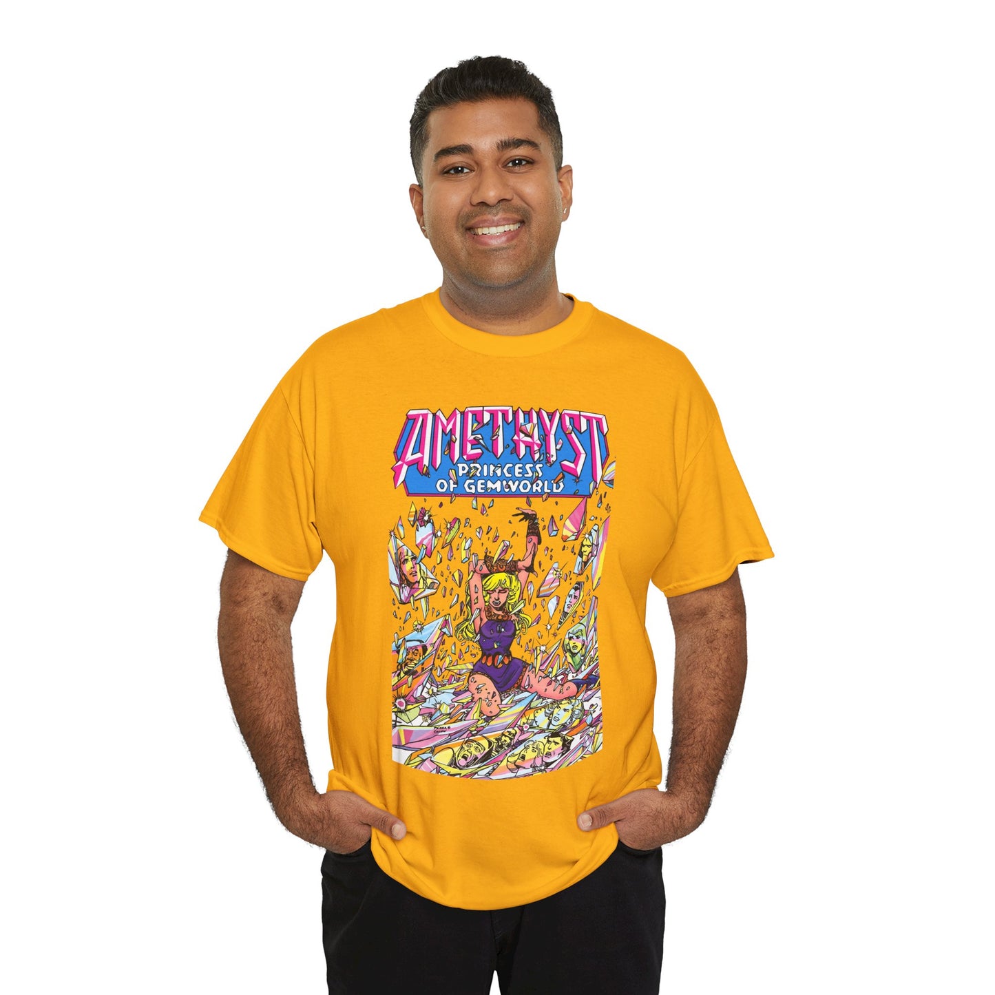 Amethyst Princess of Gemworld T-Shirt - George Perez Art - Lord Topaz, Dark Opal, Granch, Citrina - DC Comics