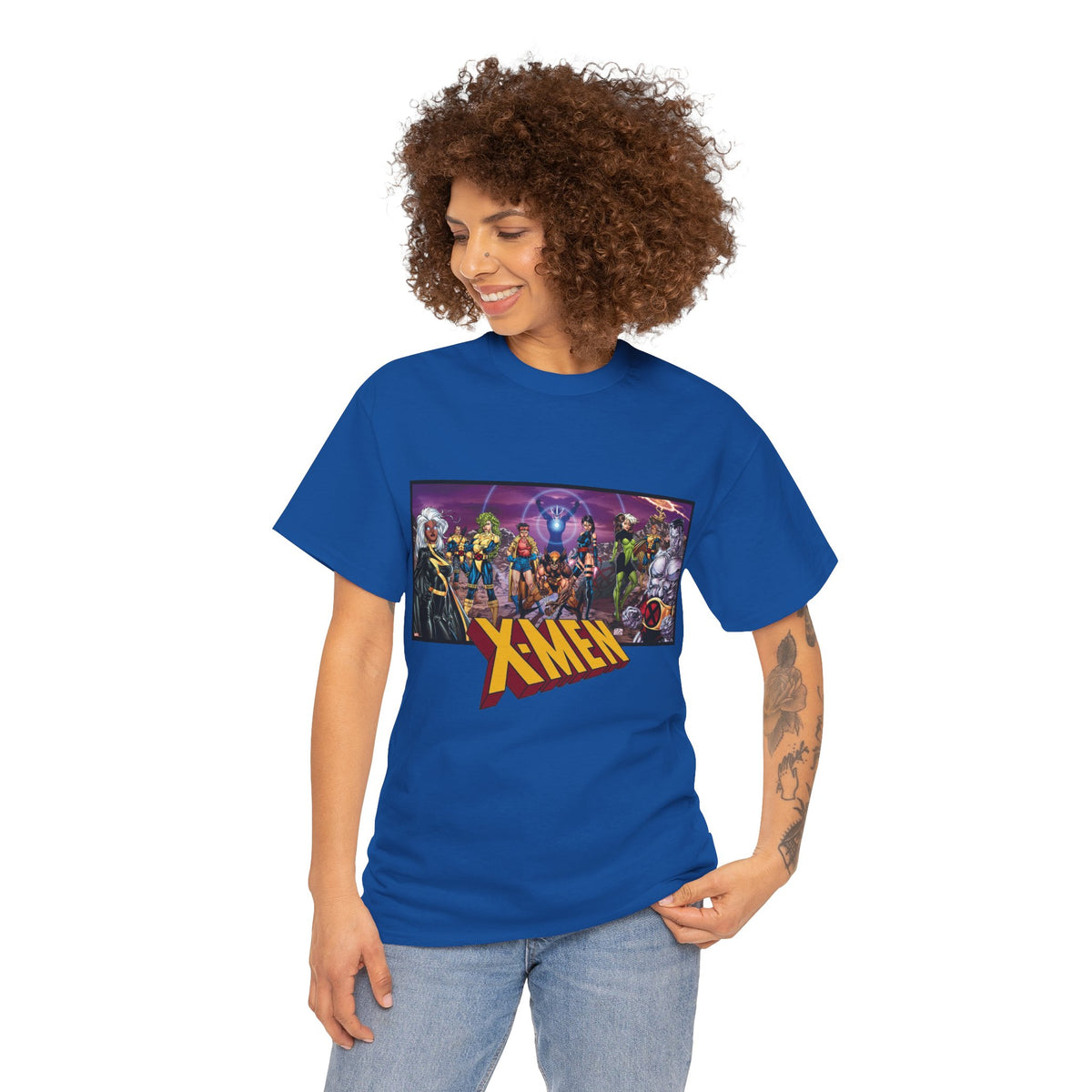 X-Men T-Shirt - Jim Lee Art - Wolverine, Storm, Colossus, Psylocke, Rogue, Forge - Marvel Comics