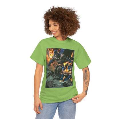 Batman & Wolverine T-Shirt - Jim Lee Art - DC Comics, Marvel Comics