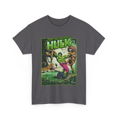 Incredible Hulk T-Shirt - Joe Jusko Art - Hulk Fighting Lions and Tigers - Marvel Comics