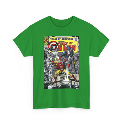Tales of Suspense T-Shirt - George Perez #58 Cover Homage Art - Captain America & Iron Man - Marvel Comics