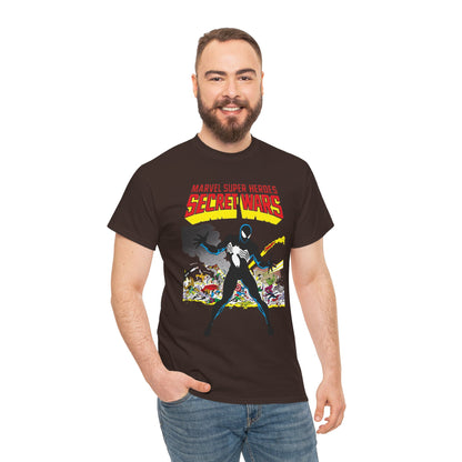 Secret Wars T-Shirt - Classic Marvel Comics Series - Alien Symbiote Spider-Man, 1st Appearance - Future Venom Story