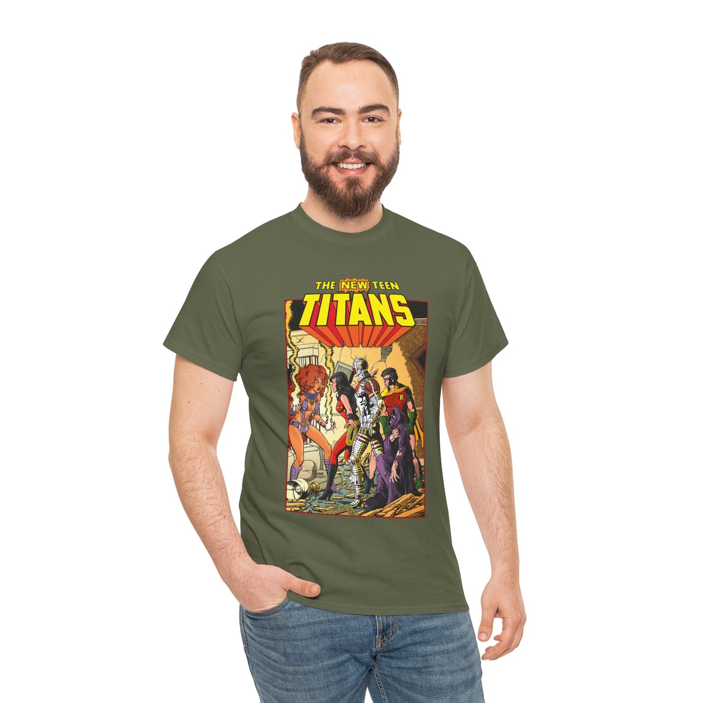 New Teen Titans T-Shirt - George Perez Art - #16 Cover - Wonder Girl, Robin, Starfire - DC Comics