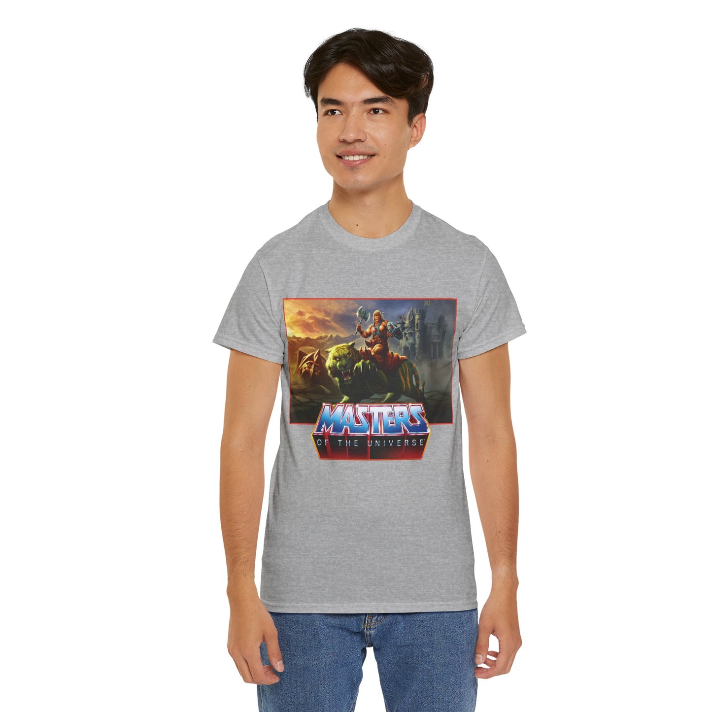 He-Man & Battle Cat T-Shirt- Masters of the Universe, MOTU - New 2026 Movie with Nicholas Galitzine