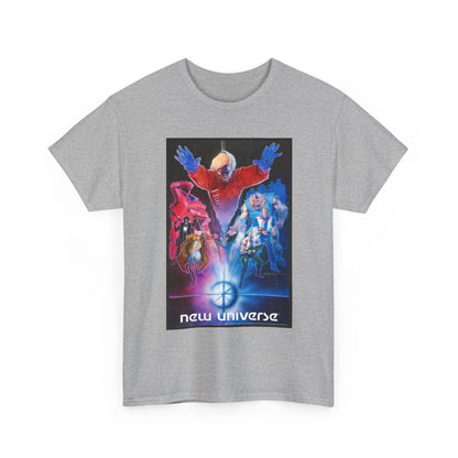 New Universe T-Shirt - Bill Sienkiewicz Art - Star Brand, Night Mask, Justice, DP7, Psi-Force, Kickers Inc - Marvel Comics