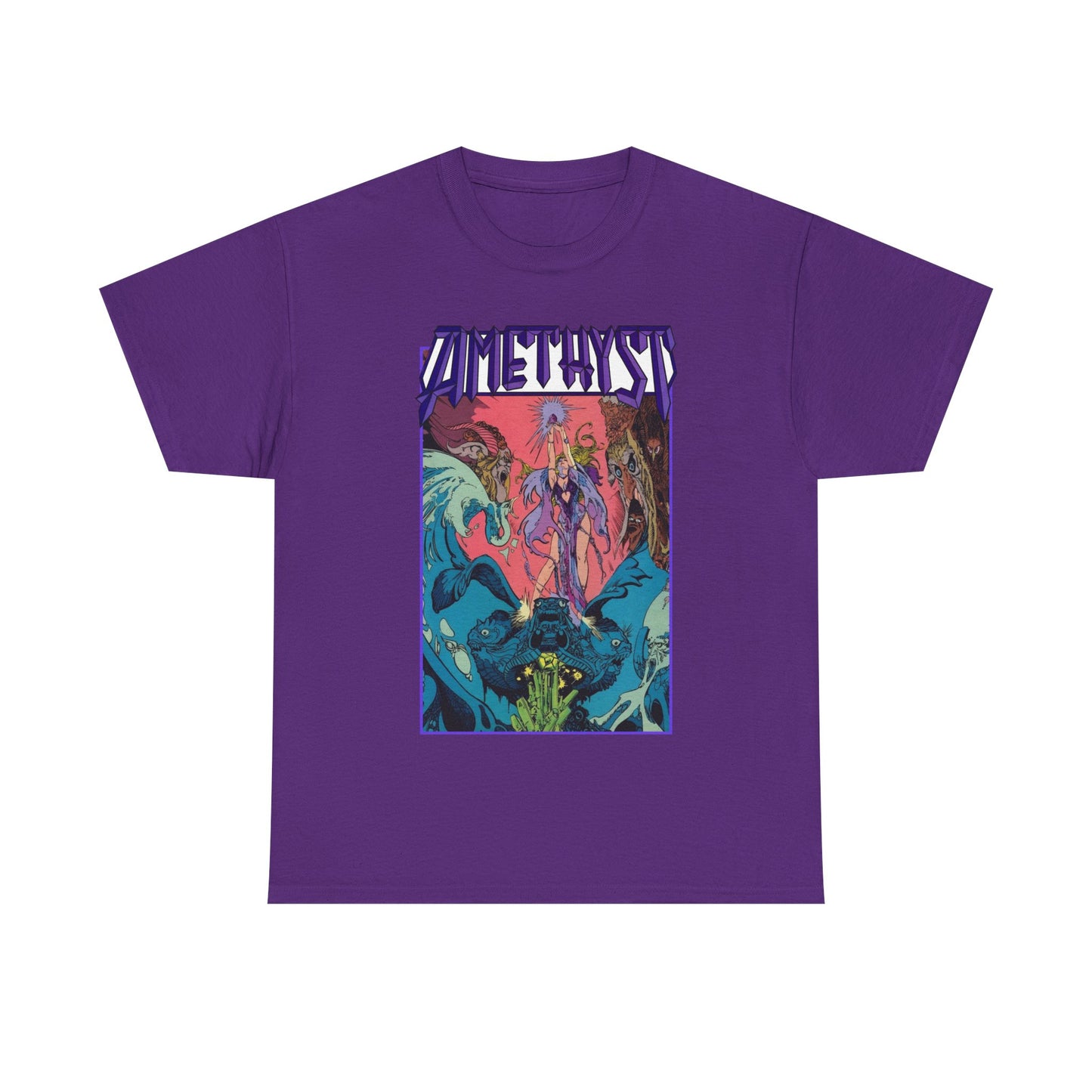Amethyst T-Shirt - Esteban Maroto Art - Princess of Gemworld - 1980s Series - DC Comics