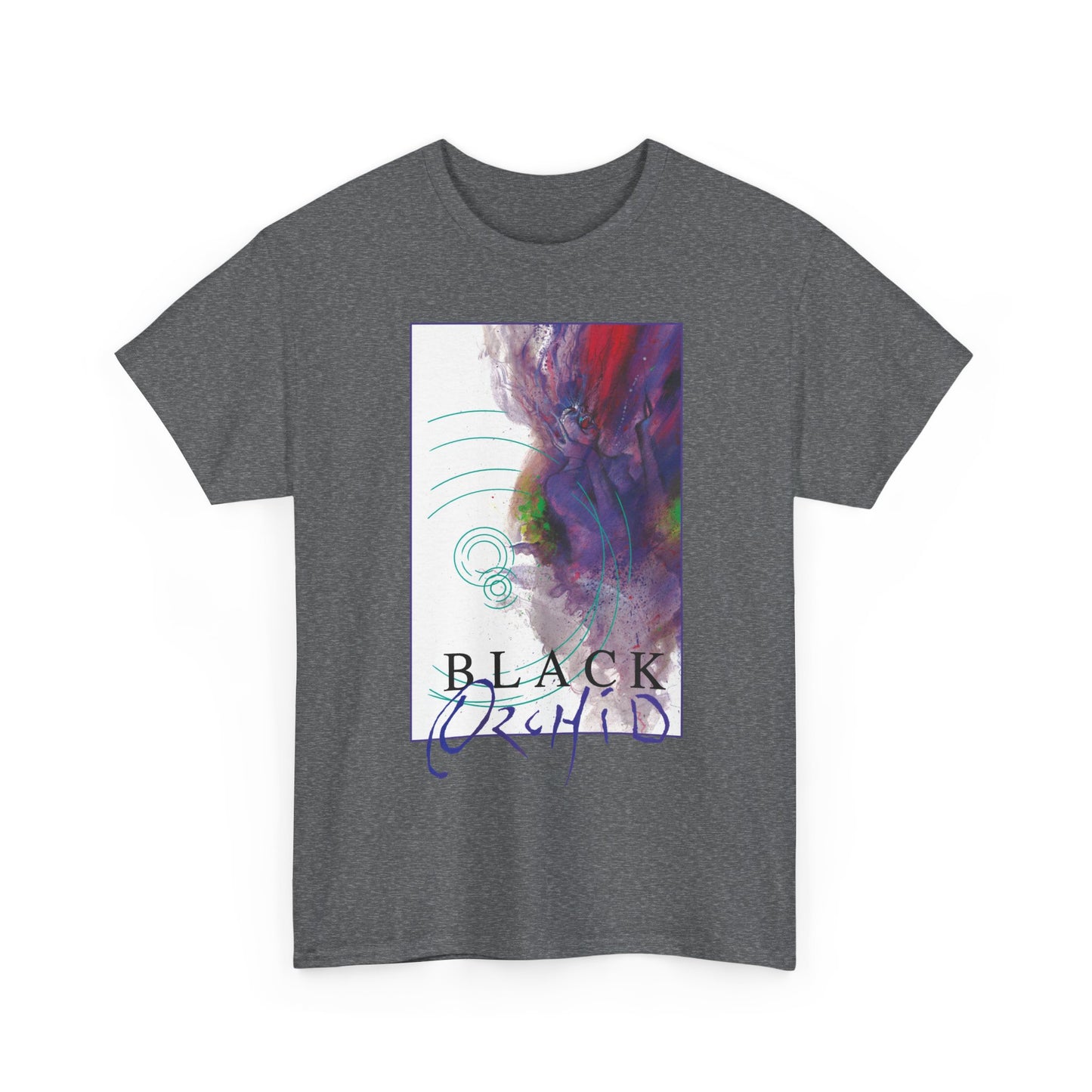 Black Orchid T-Shirt - Dave McKean Art - Neil Gaiman 1980s Story - DC/Vertigo Comics