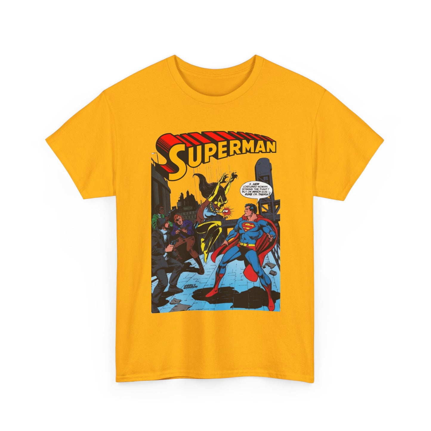 Superman T-Shirt - Ross Andru Art - First Appearance of Vixen in Action Comics #521 - DC Comics