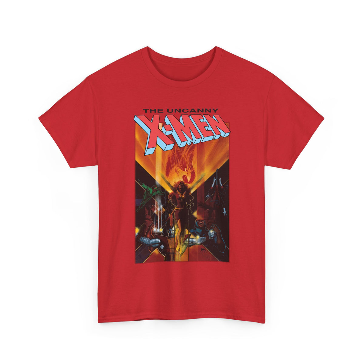Uncanny X-Men T-Shirt - Bill Sienkiewicz Art - Phoenix, Cyclops, Colossus, Wolverine - Marvel Comics