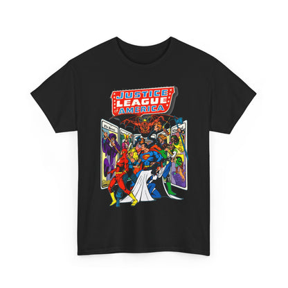 Justice League of America T-Shirt - George Perez Art - Vs Tarot Gang - DC Comics