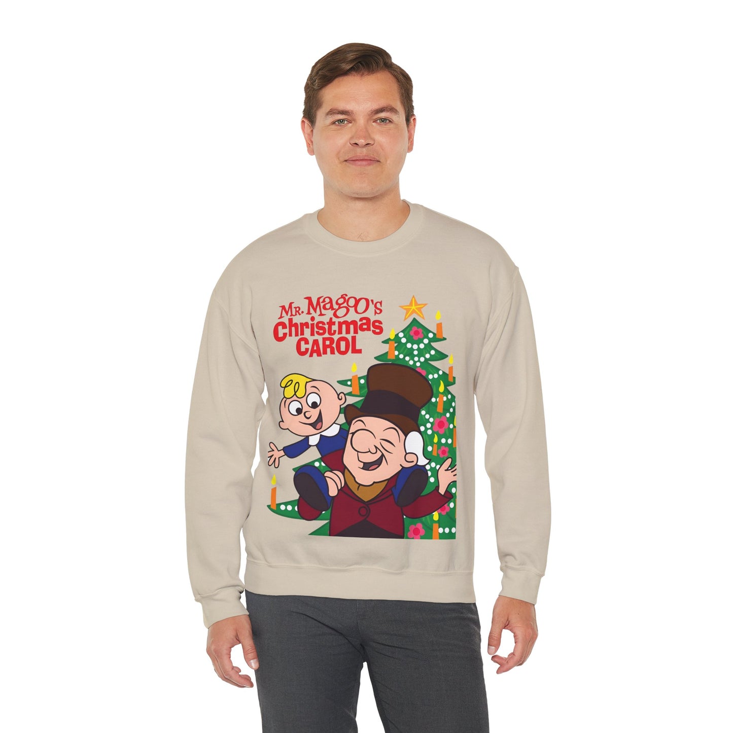 Mr. Magoo's Christmas Carol Crewneck Sweatshirt - UPA 1960s TV Holiday Special
