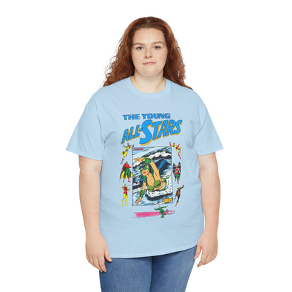 Young All-Stars T-Shirt - Brian Murray Art - Tsunami, Johnny Thunder, Sandman, Green Lantern - DC Comics