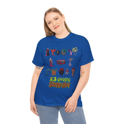 13 Ghosts of Scooby-Doo T-Shirt - Hanna-Barbera Saturday Morning Cartoon - Chest of Demons - Maldor, Queen Morbidia, Reflector Specter