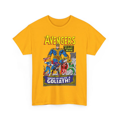 Avengers T-Shirt - Silver Age Art - Early Giant-Man Appearance - Captain America, Hawkeye, Scarlet Witch, Quicksilver - Marvel Comics