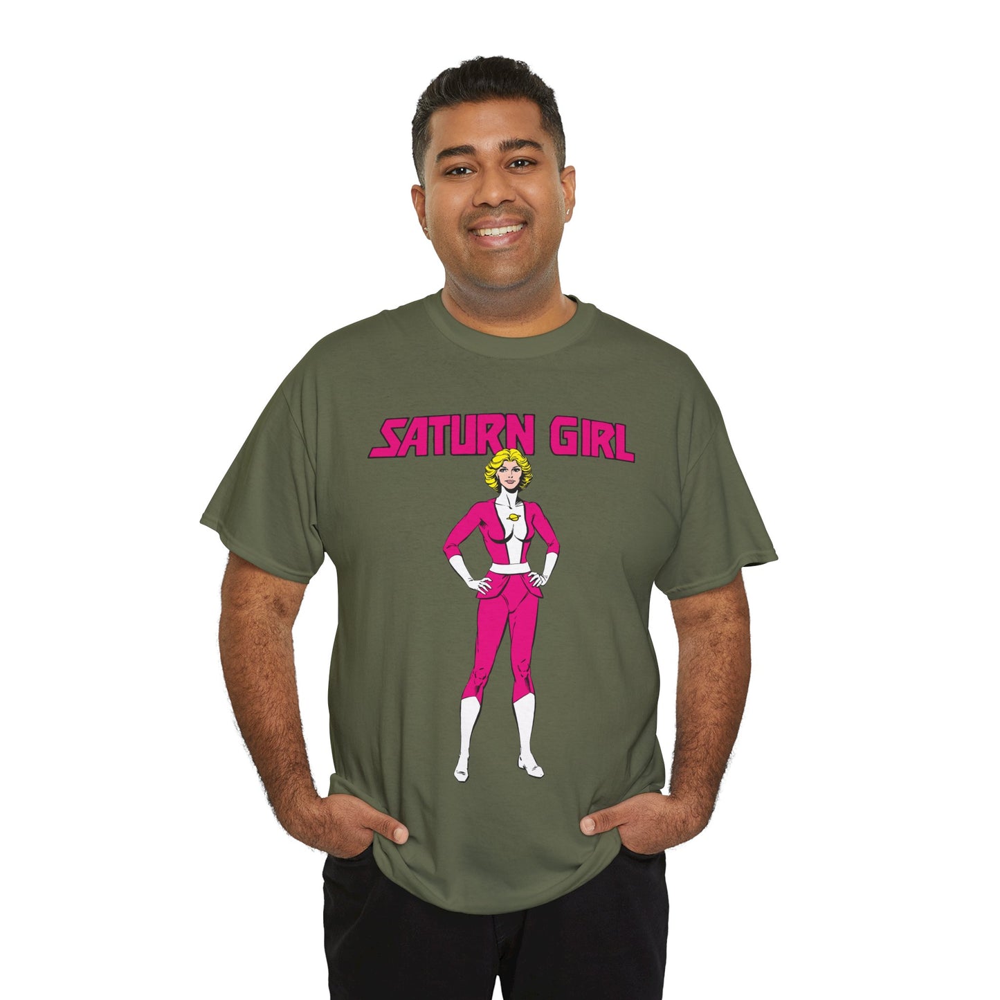 Saturn Girl T-Shirt - Curt Swan Art - Legion of Super-Heroes Founding Member - DC Comics