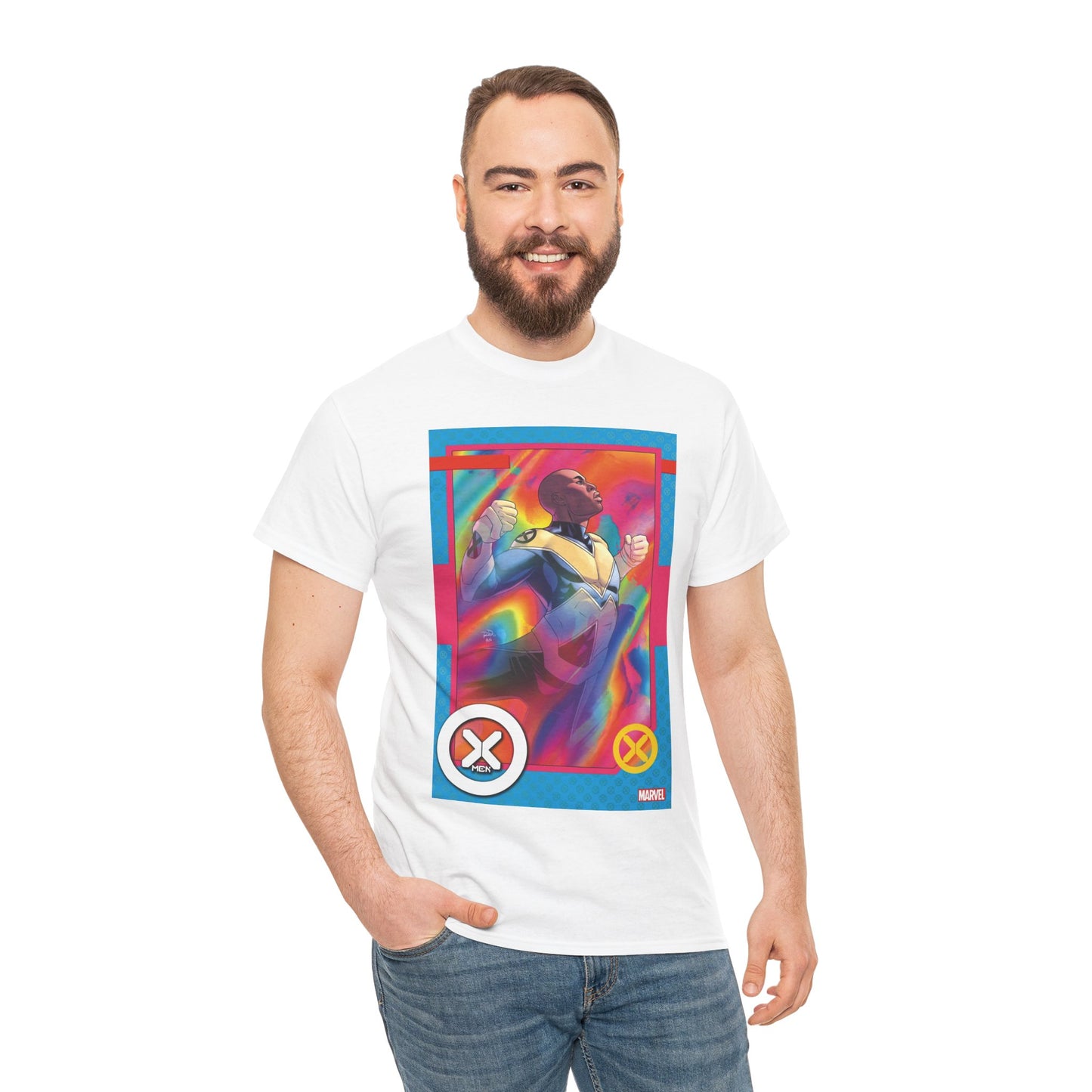 Synch T-Shirt - Russell Dauterman Art - X-Men Trading Card Variant Cover Art - Marvel Comics
