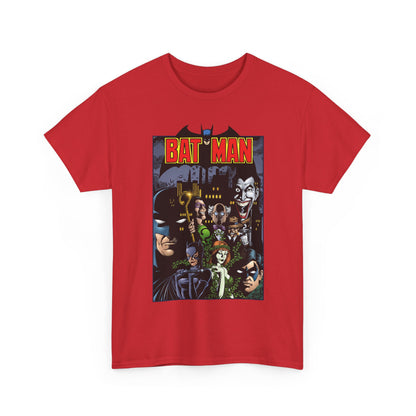 Batman T-Shirt - George Perez Art - Arkham Asylum - Joker, Catwoman, Poison Ivy, Riddler, Nightwing - DC Comics