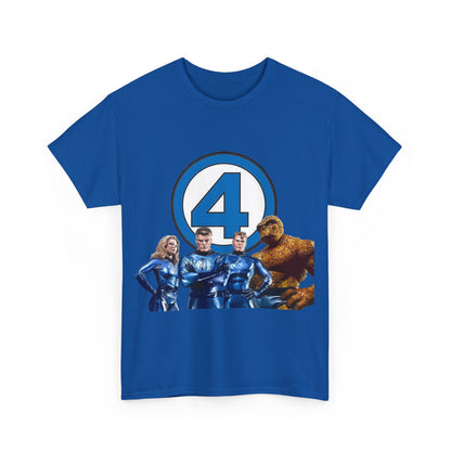 Fantastic Four T-Shirt - Alex Ross Art - 2025 MCU Movie - Iconic Marvel Comics Characters - Human Torch, Invisible Woman, The Thing, Reed Richards