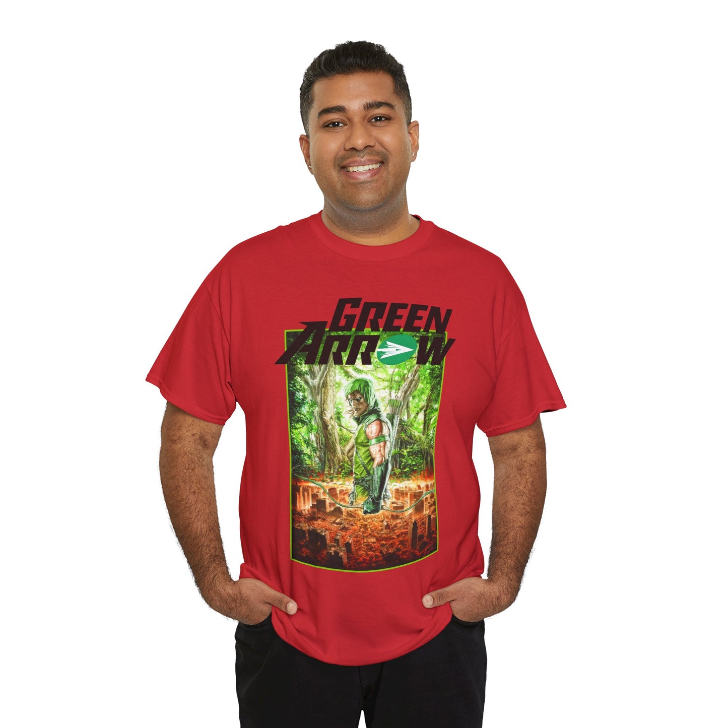 Green Arrow T-Shirt - Mauro Cascioli Art - Brightest Night Cover - Emerald Archer - DC Comics