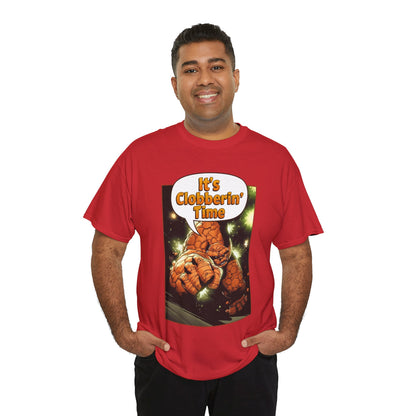 The Thing Shirt - Adam Kubert Art - It's Clobberin' Time - Fantastic Four Member - Marvel Comics