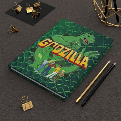 Godzilla Hardcover Journal - 150 Lined Pages - Hanna-Barbera 70s Cartoon - Toho - King of the Monsters