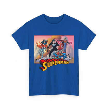 Superman T-Shirt - Tom Grummett Art - Death & Return - Steel, Cyborg, Eradicator - DC Comics