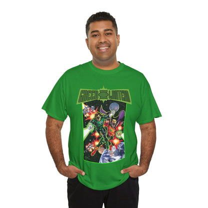Green Lantern T-Shirt - George Perez Art - Hal Jordan & Alan Scott - Silver Age & Golden Age - DC Comics