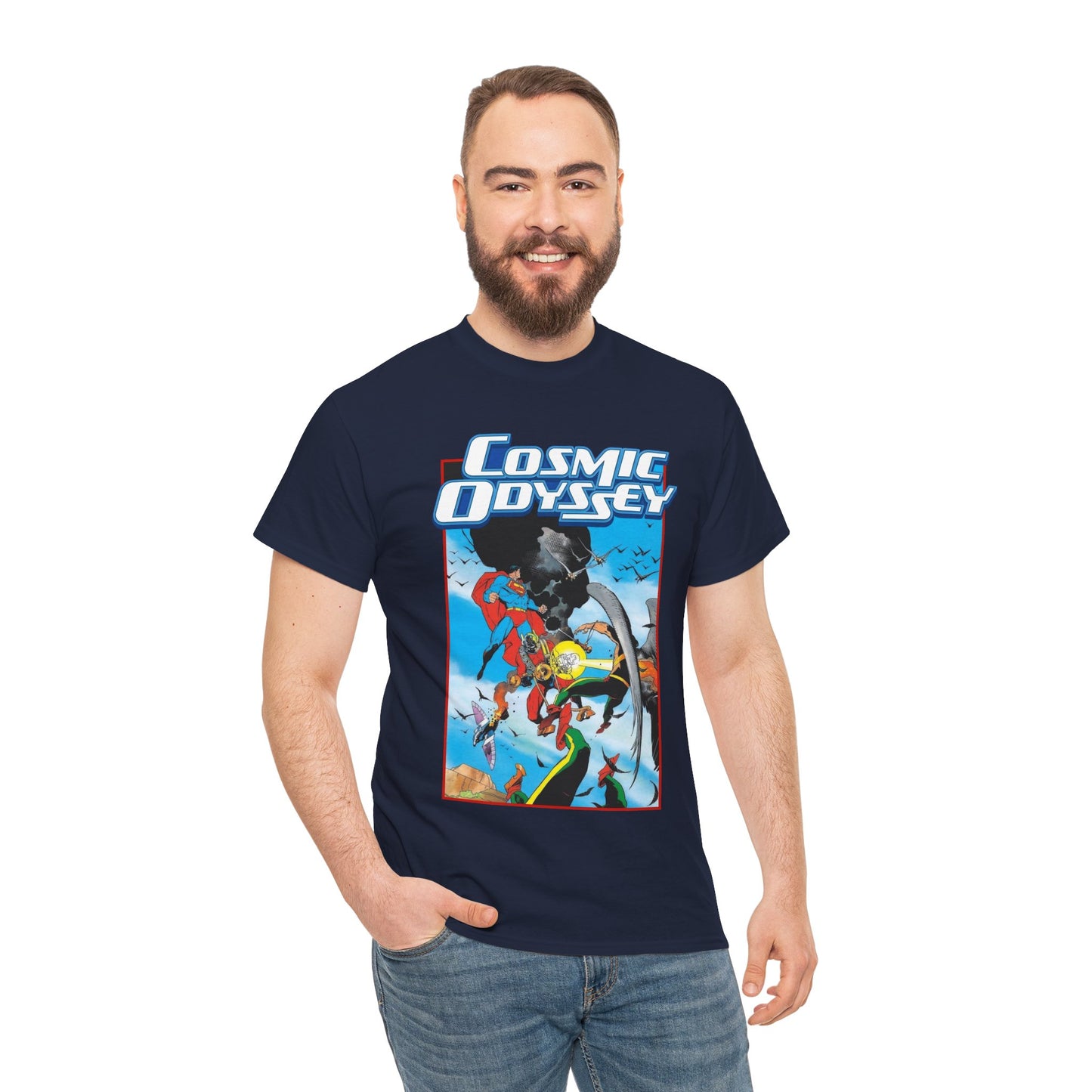 Cosmic Odyssey T-Shirt - Mike Mignola Art - Superman, Orion - DC Comics