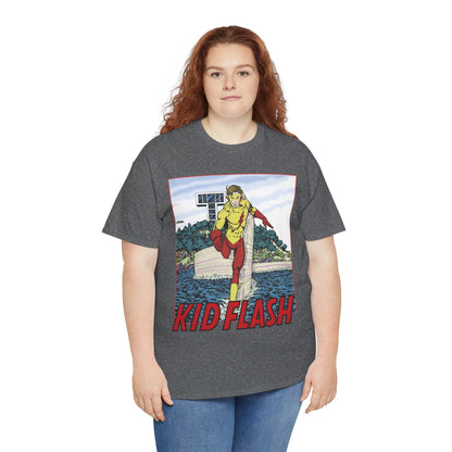 Kid Flash T-Shirt - George Perez Art - Wally West - New Teen Titans Member - Titans Tower - Future Flash - DC Comics