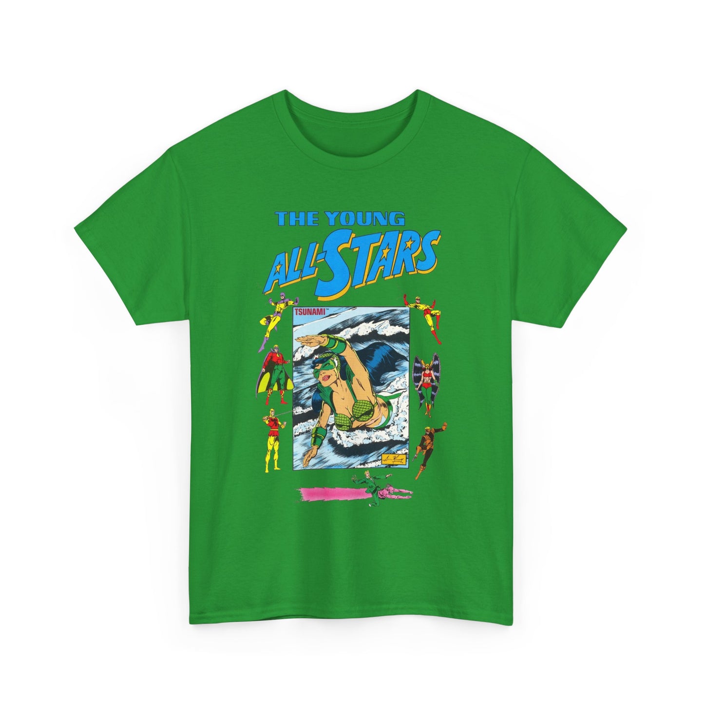 Young All-Stars T-Shirt - Brian Murray Art - Tsunami, Johnny Thunder, Sandman, Green Lantern - DC Comics
