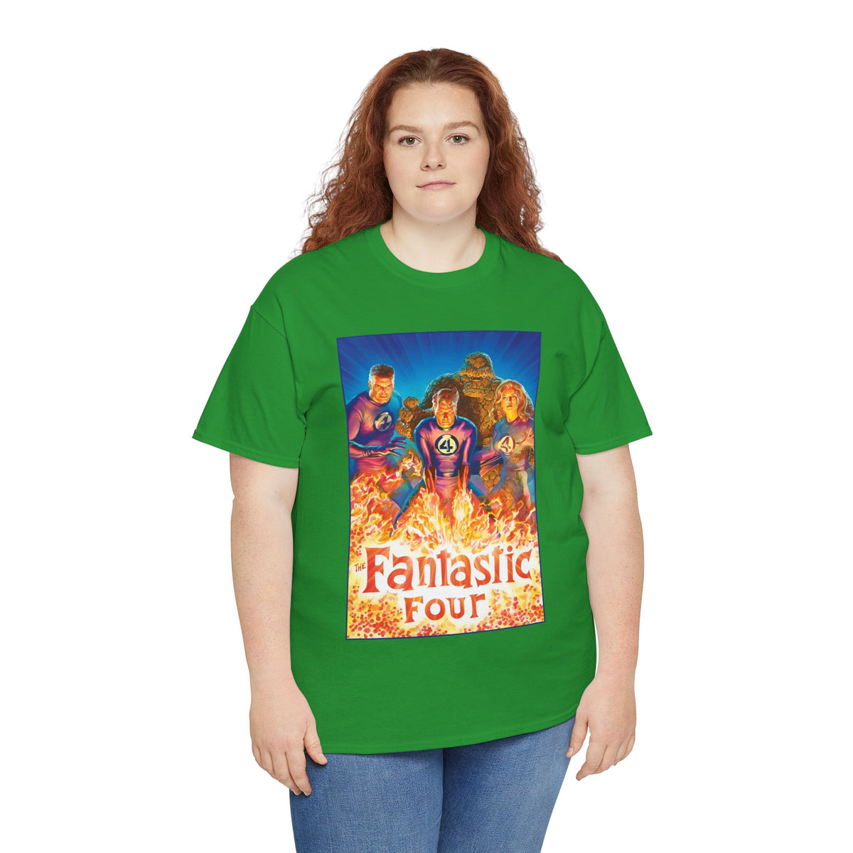 Fantastic Four T-Shirt - Alex Ross Art - Mr. Fantastic, Invisible Woman, Human Torch, The Thing - Marvel Comics