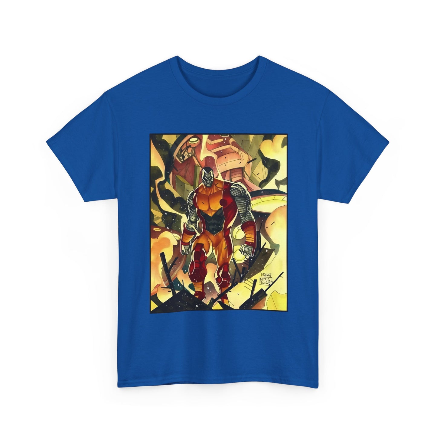 Colossus T-Shirt - Fighting a Sentinel - Marvel Comics