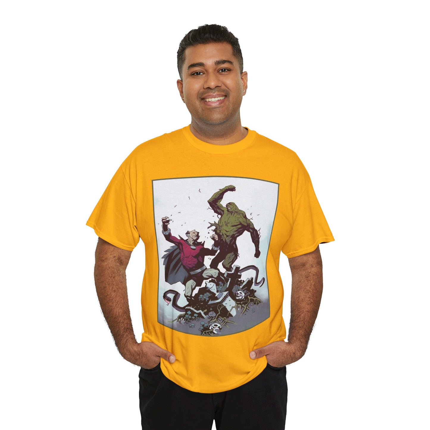 Swamp Thing & Etrigan the Demon T-Shirt - Mike Mignola Art - DC Comics