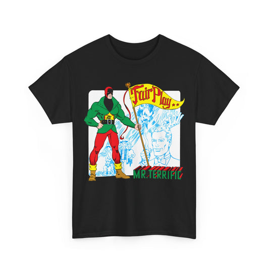 Mr Terrific T-Shirt - Stephen DeStefano Art - Who's Who in the DC Universe Entry - DC Comics