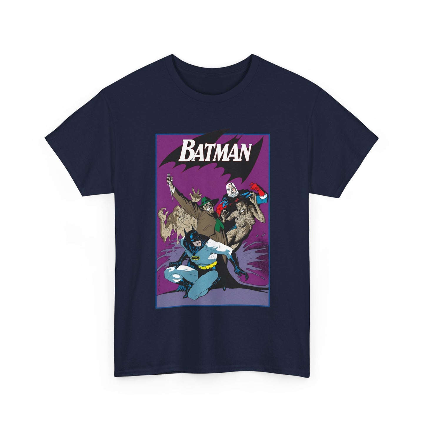 Batman & Clayface T-Shirt - Kevin Nowlan Art - Gotham, Bruce Wayne - DC Comics