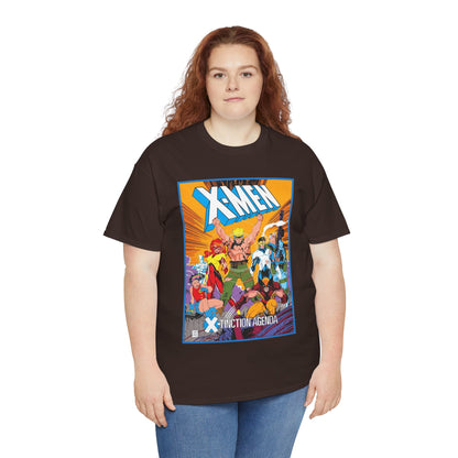 Uncanny X-Men T-Shirt - Jim Lee Art - Wolverine, Cyclops, Jean Grey, Cable, Iceman, Havok, Jubilee - X-Tinction Agenda - Marvel Comics