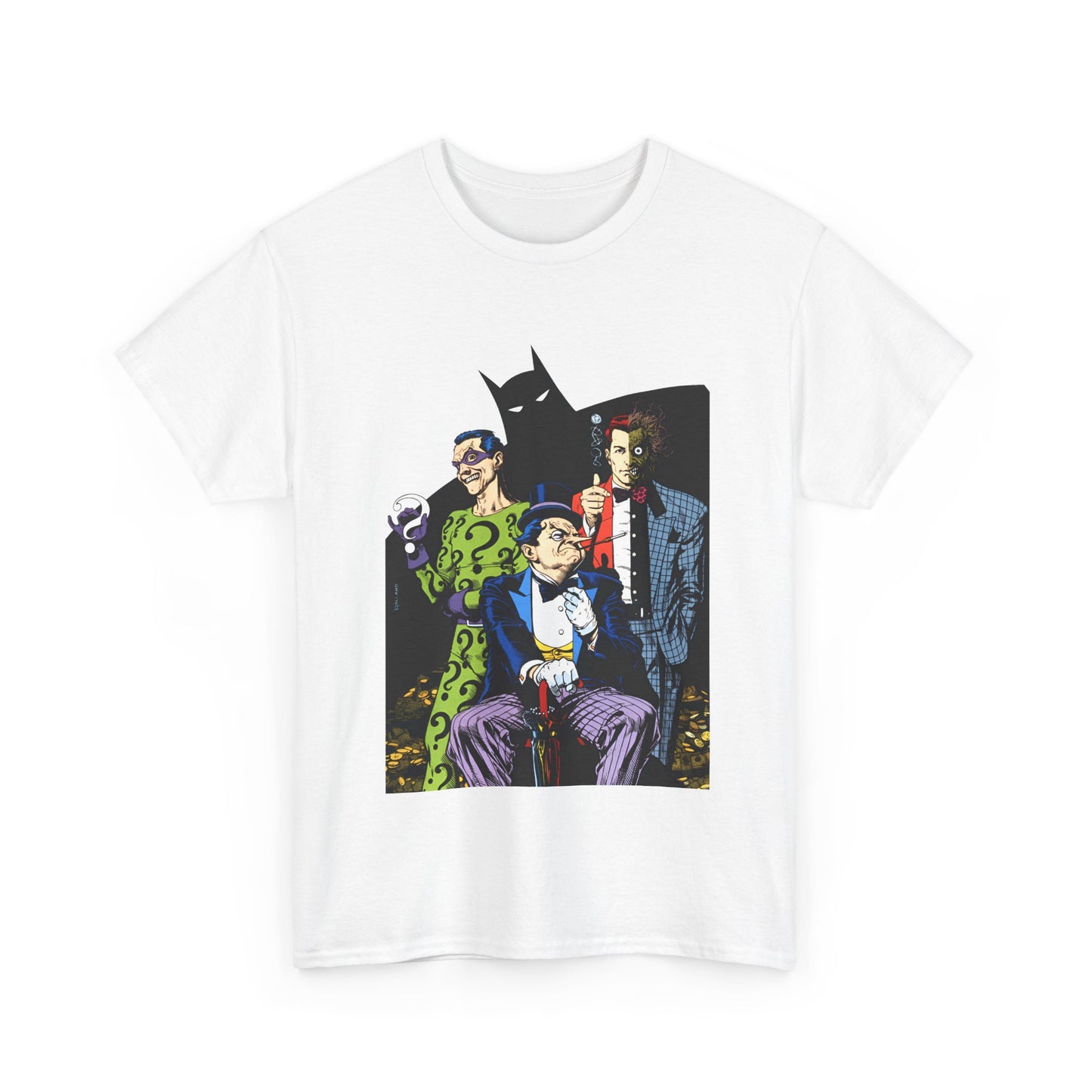 Riddler, Two-Face, Penguin T-Shirt - Brian Bolland Art - DC Comics