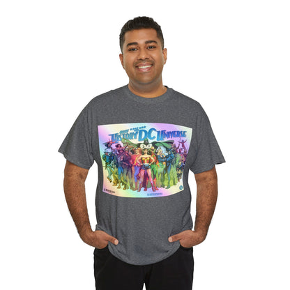 New History of the DC Universe T-Shirt - Wonder Woman, Wildcat, Black Canary, Sgt. Rock, Etrigan, Spectre, Jonah Hex - DC Comics