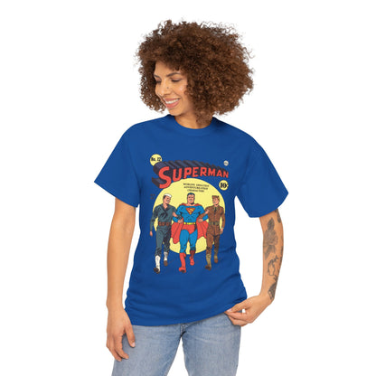 Superman T-Shirt - #12 Cover Art - Golden Age Classic - WWII Support - Iconic Image - DC Comics