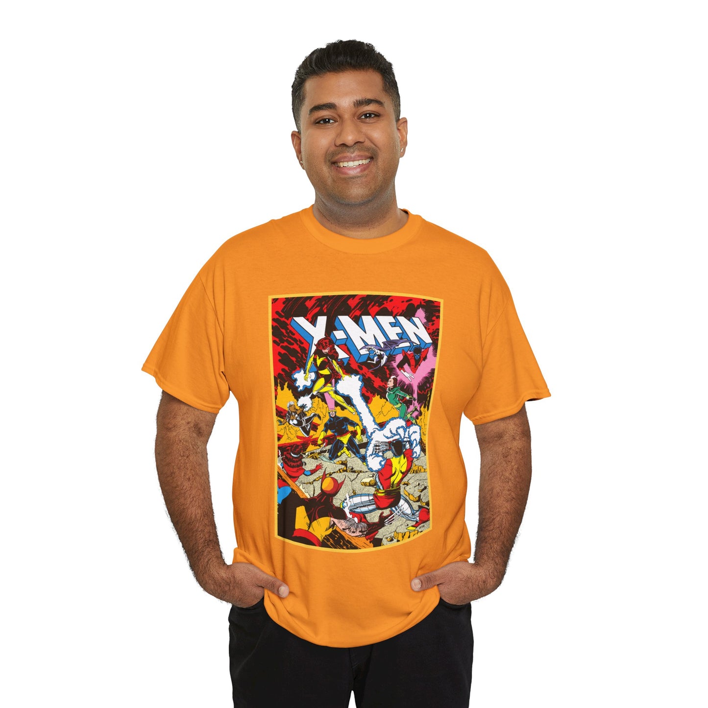 X-Men T-Shirt - Paul Smith Art - Return of Dark Phoenix - Wolverine, Colossus, Cyclops, Storm, Nightcrawler, Rogue - Marvel Comics