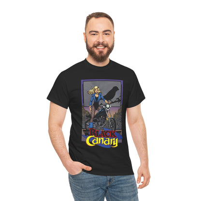 Black Canary T-Shirt - George Perez Art - 1980s Justice League Postcard Art - JLA - DC Comics
