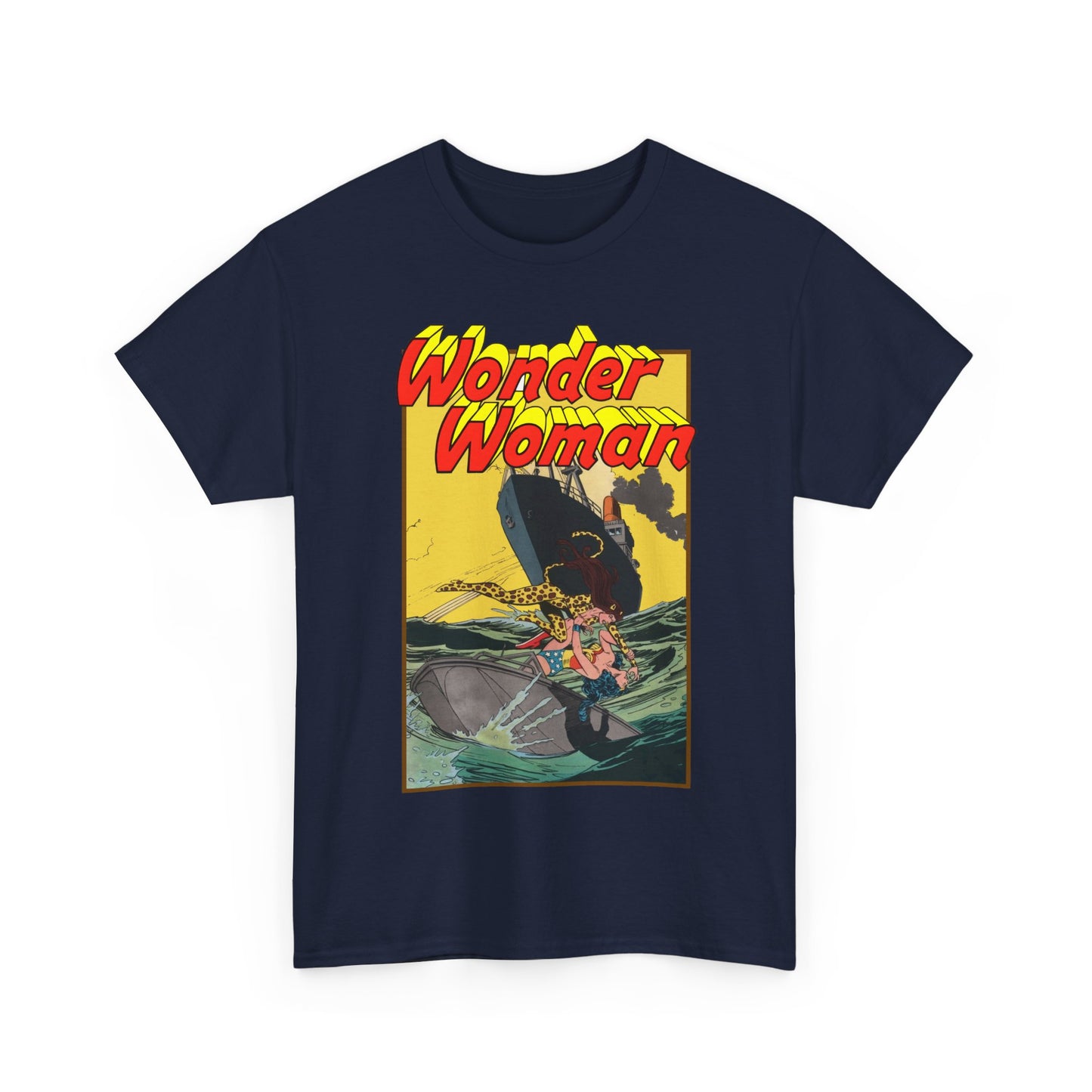 Wonder Woman Vs Cheetah T-Shirt - Rich Buckler & Dan Giordano Art - DC Comics