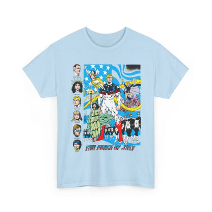 Force of July T-Shirt - Batman and the Outsiders Villains - Lady Liberty, Major Victory, Mayflower, Silent Majority - DC Comics