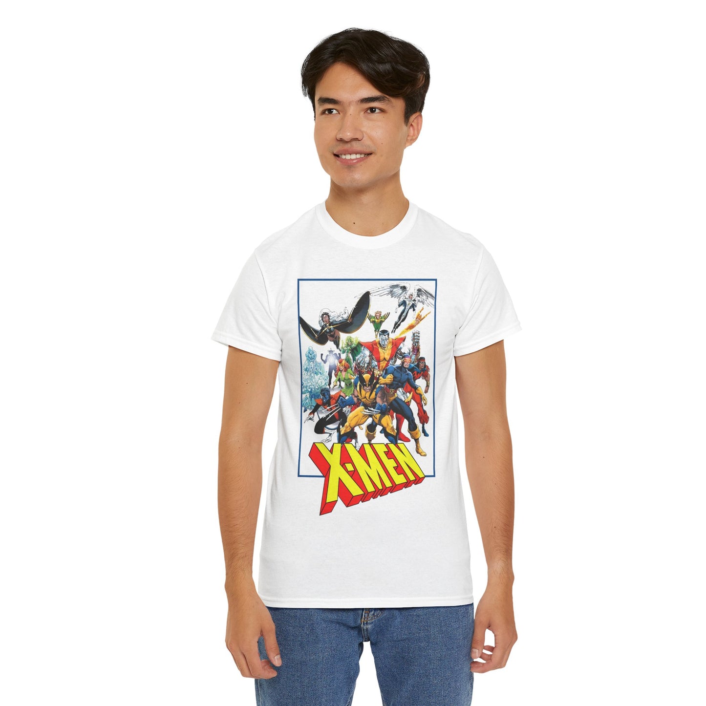 X-Men T-Shirt - Classic Arthur Adams Art - Marvel Comics - Wolverine, Colossus, Storm, Cyclops, Nightcrawler, Iceman